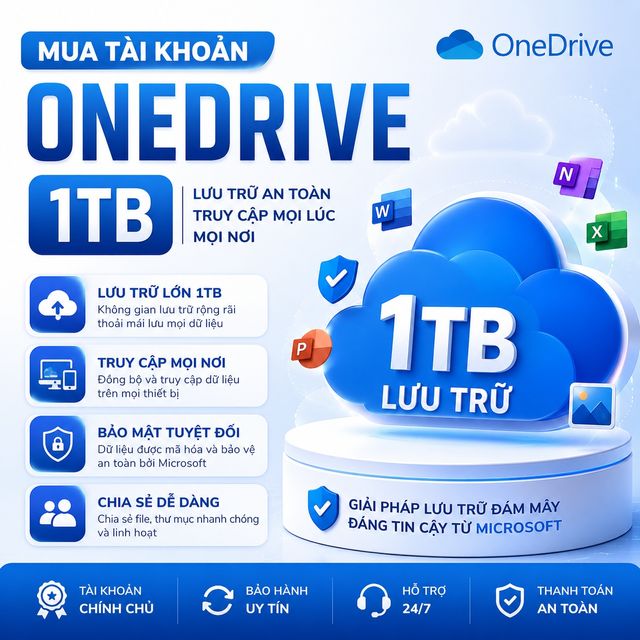 N&acirc;ng cấp g&oacute;i OneDrive 1TB