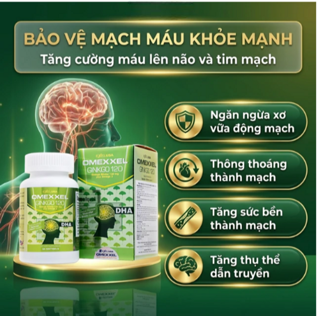 sử dụng Vi&ecirc;n uống Omexxel Ginkgo 120