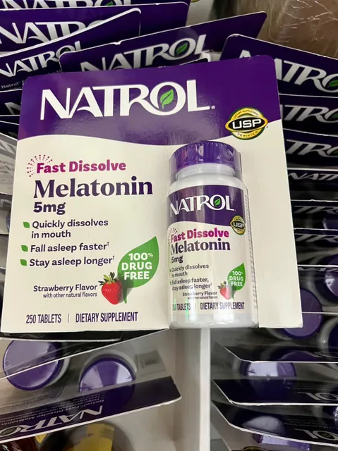 Vi&ecirc;n uống Natrol 5 mg chai 250 vi&ecirc;n