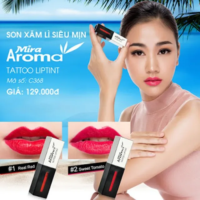 H&agrave;ng ch&iacute;nh h&atilde;ng Aroma Tattoo Liptint