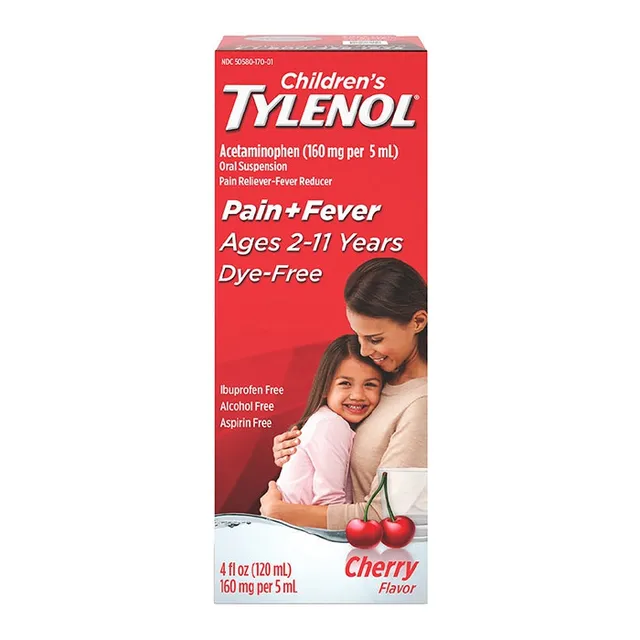 Set 3 Chai sản phẩm hỗ trợ Nước Giảm Đau Hạ Sốt Cho Trẻ Tylenol Children's