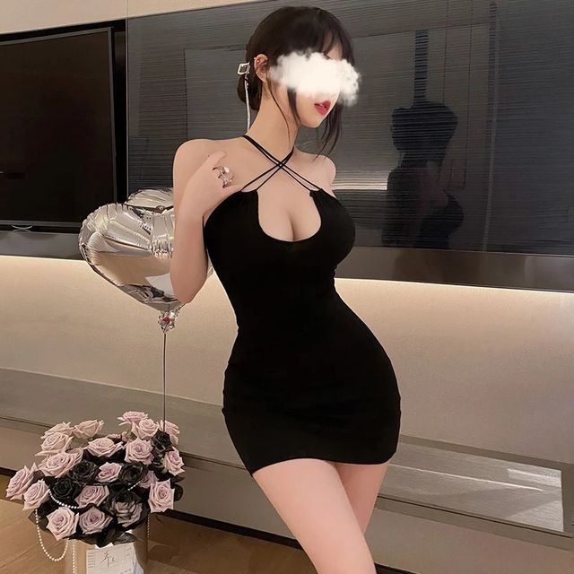 V&aacute;y Ngủ Sexy N117 Đen
