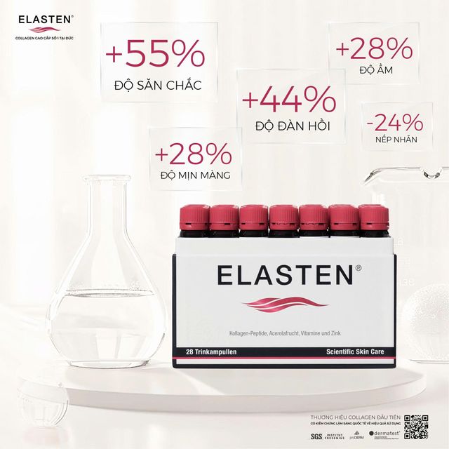 Nước Uống Collagen Elasten Hộp 28 ống