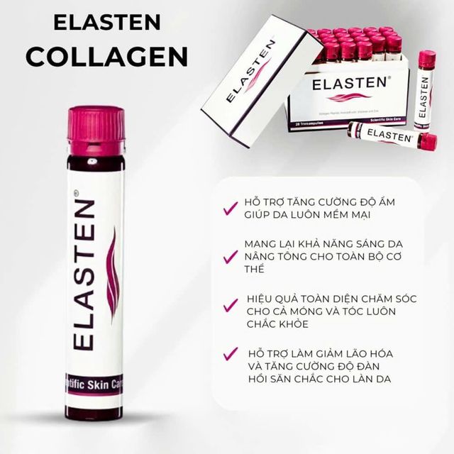 Nước Uống Collagen Elasten Hộp 28 ống