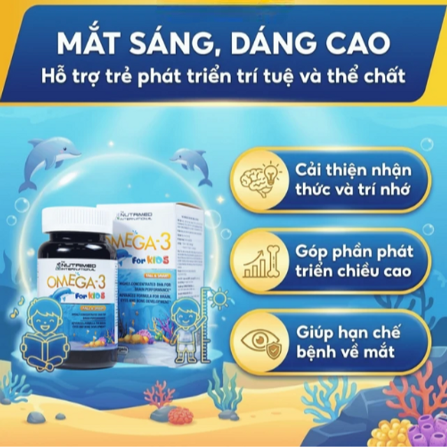 Vi&ecirc;n uống Omega-3 For Kids Nutrimed
