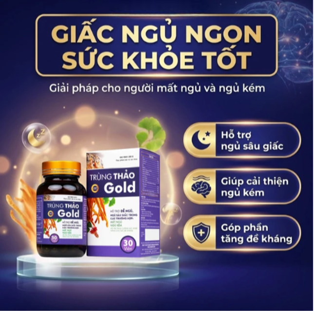 Vi&ecirc;n uống Tr&ugrave;ng Thảo Gold