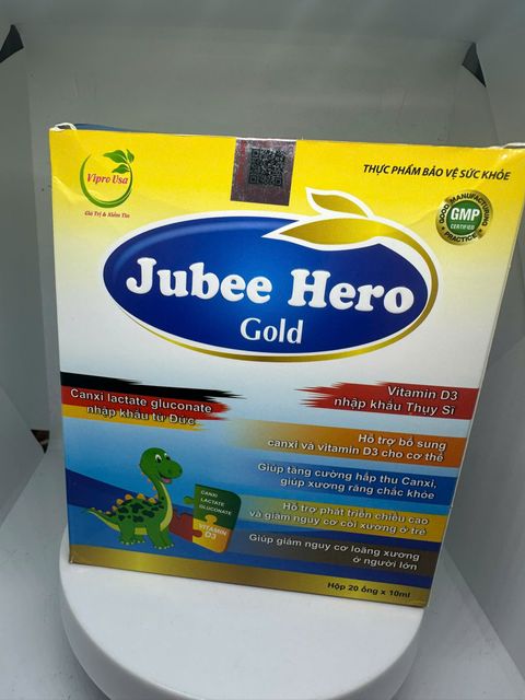 Th&agrave;nh phần Canxi Kẽm JUBEE HERO GOLD
