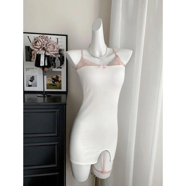 V&aacute;y Ngủ Sexy &Ocirc;m Body T&ocirc;n D&aacute;ng Phối Ren
