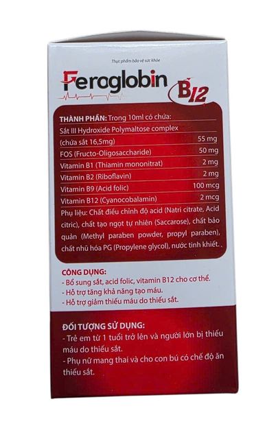 Hỗ trợ giảm thiếu m&aacute;u do thiếu sắt Feroglobin Germantech
