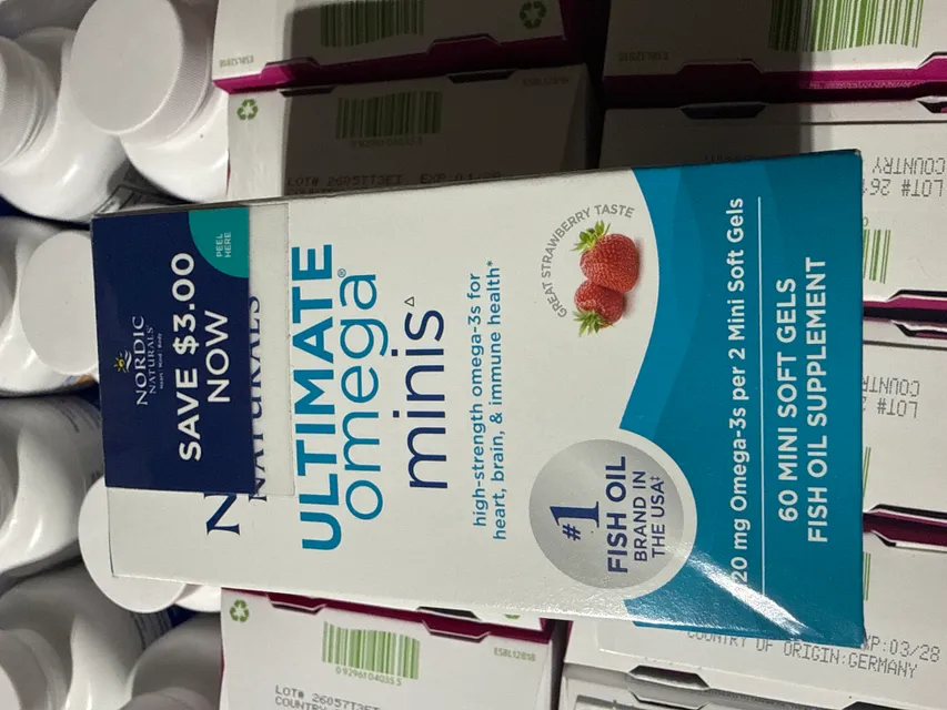 Nordic Naturals Ultimate Omega Minis - 60 vi&ecirc;n mềm c&aacute; hồi
