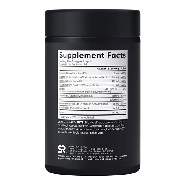 Vitamin B Sports Research Advanced B-Complex
