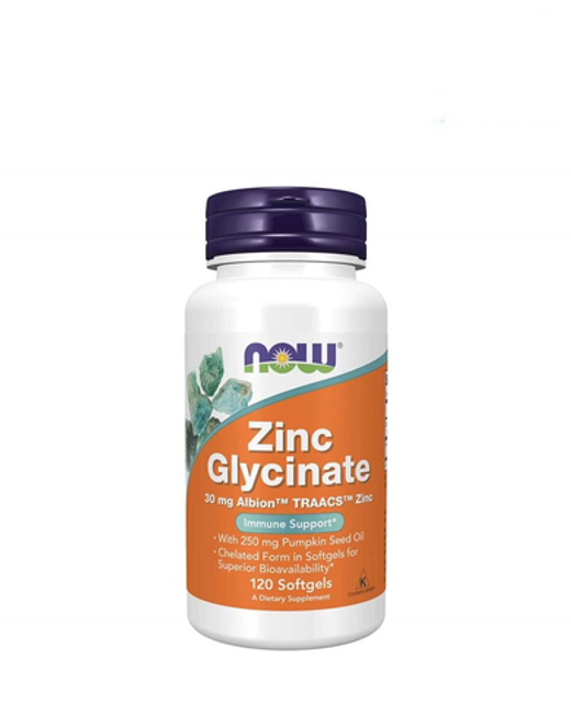 Vi&ecirc;n Hỗ Trợ Bổ Sung Kẽm Zinc Glycinate 30mg Now