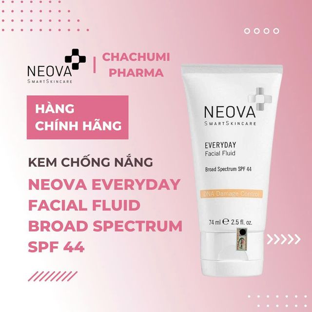 Kem Chống Nắng Dưỡng Ẩm Neova Everyday Facial Fluid SPF44