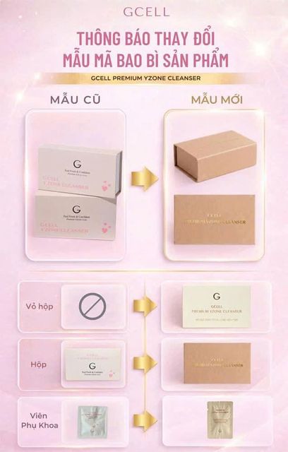 Vi&ecirc;n đặt phụ khoa Gcell Premium Yzone Cleanser