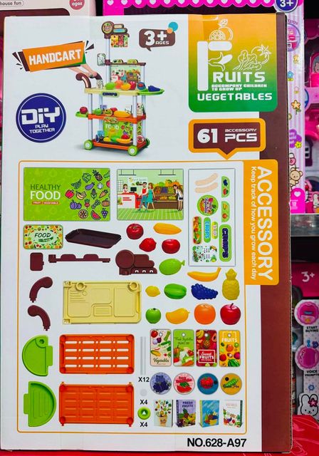Bộ đồ chơi rau củ quả 61 m&oacute;n cho trẻ em