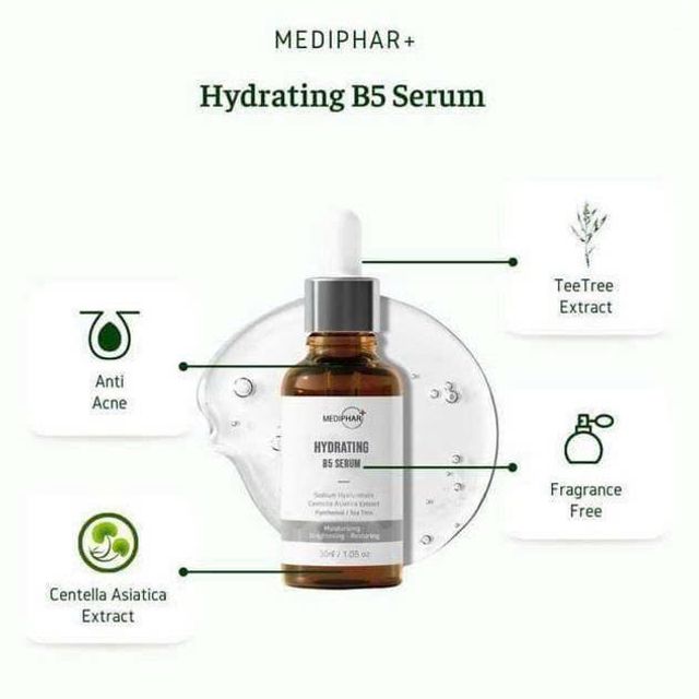 M&ocirc; tả chi tiết Tinh chất phục hồi da B5 Hydrating MEDIPHAR Serum