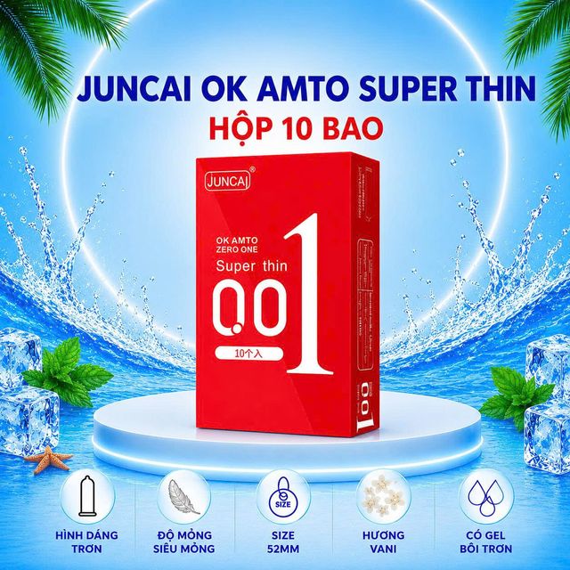 Bao cao su Juncai đỏ