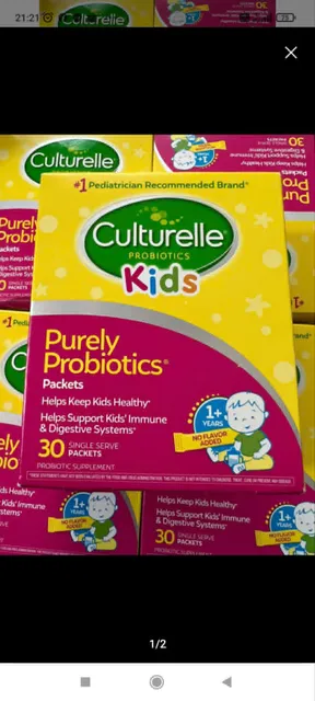Hộp men bột uống Culturelle Kids Daily Probiotic 30 g&oacute;i