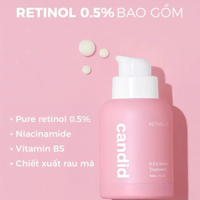 Tinh Chất Candid 0.5% Retinol Treatment 30ml