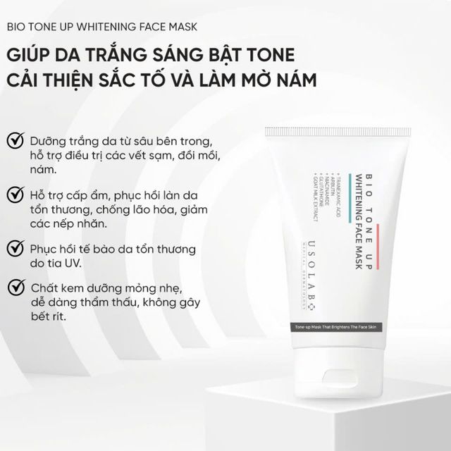 Kem Ủ Trắng Da Mặt Usolab Bio Tone Up