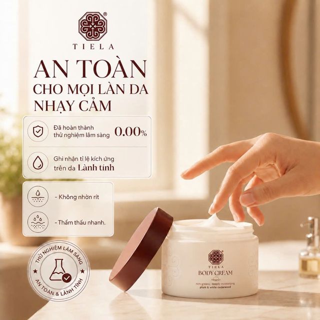 Kem Dưỡng Ẩm S&aacute;ng Mịn Body TIELA