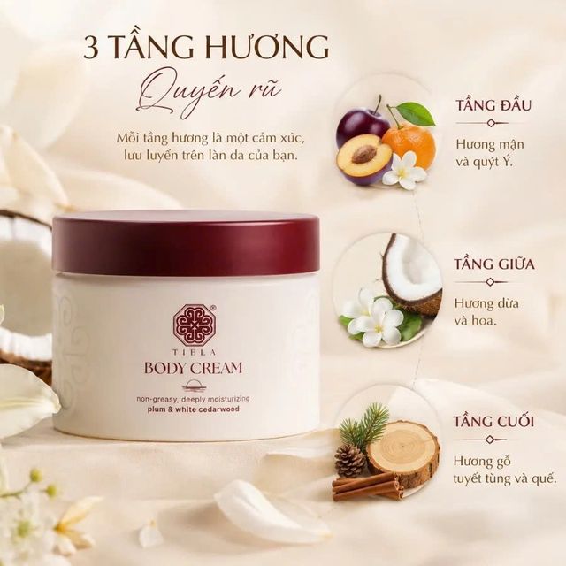 Kem Dưỡng Ẩm S&aacute;ng Mịn Body TIELA
