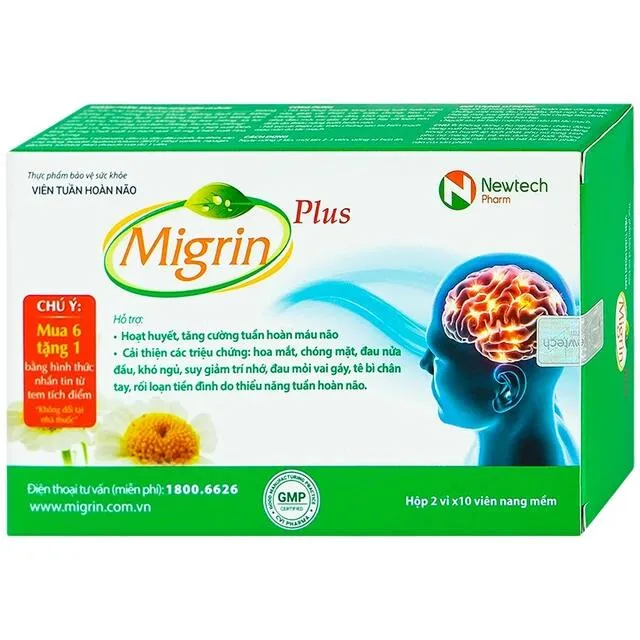 Vi&ecirc;n hỗ trợ hoạt huyết Migrin Plus CVI
