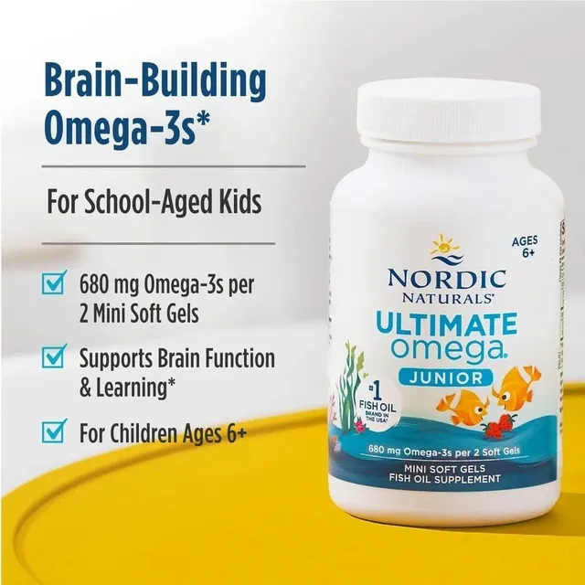 Omega Nordic Naturals Ultimate Omega Junior - Hỗ trợ sức khỏe trẻ