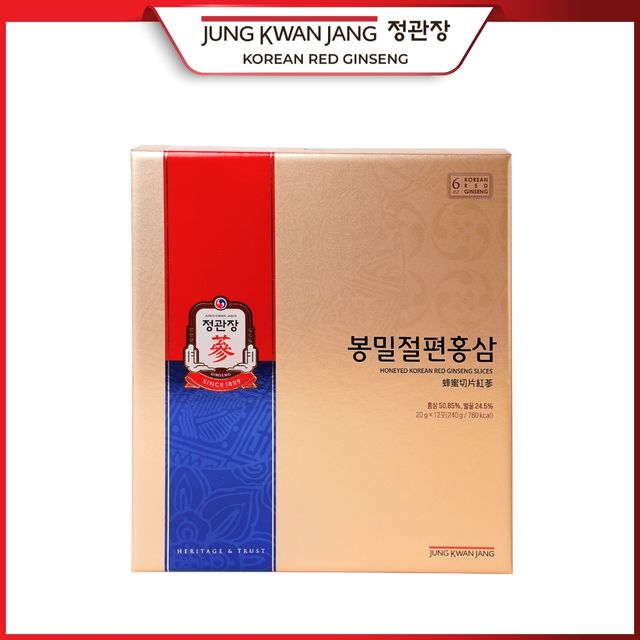Hồng S&acirc;m Cắt L&aacute;t Tẩm Mật Ong KGC Jung Kwan Jang