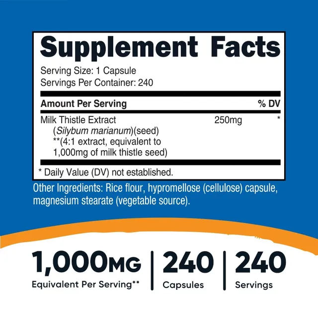Nutricost Milk Thistle 1000mg