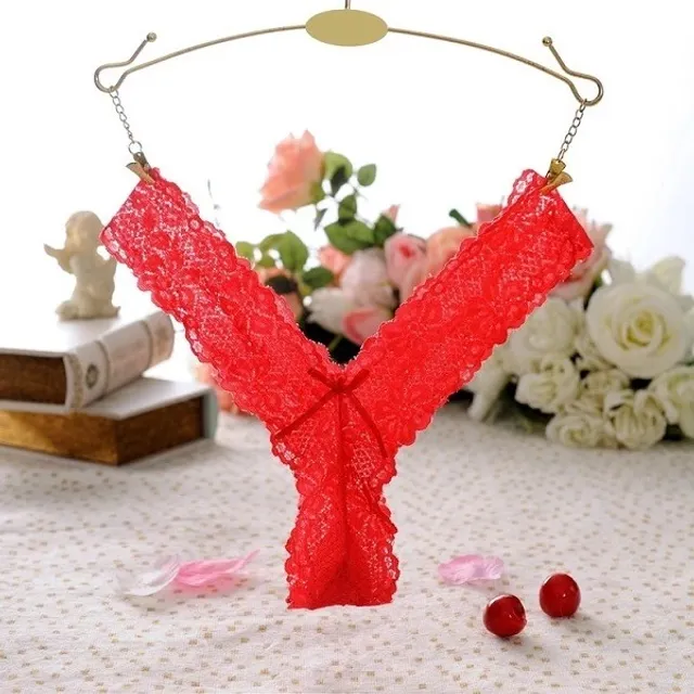 Quần L&oacute;t Ren Mềm Mịn Lọt Khe Si&ecirc;u Mỏng Sexy Gợi Cảm