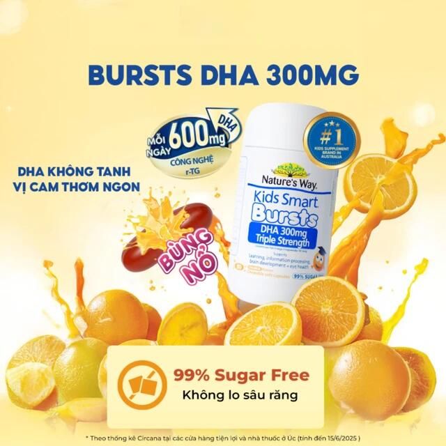 H&igrave;nh ảnh sản phẩm Kids Smart Bursts DHA 300mg