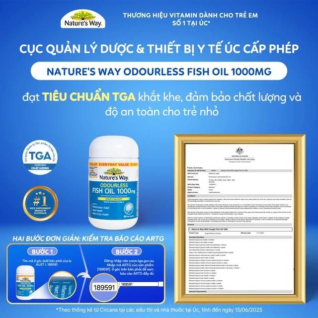 Nature's Way Odourless Fish Oil 1000mg
