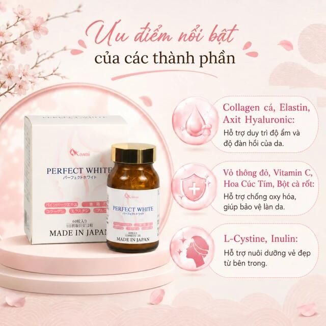 Vi&ecirc;n uống Perfect White Jpanwell