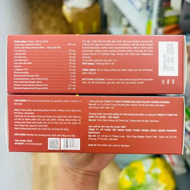Vi&ecirc;n ăn ngủ ngon Đ&ocirc;ng tr&ugrave;ng hạ thảo Platinum - H&igrave;nh 2
