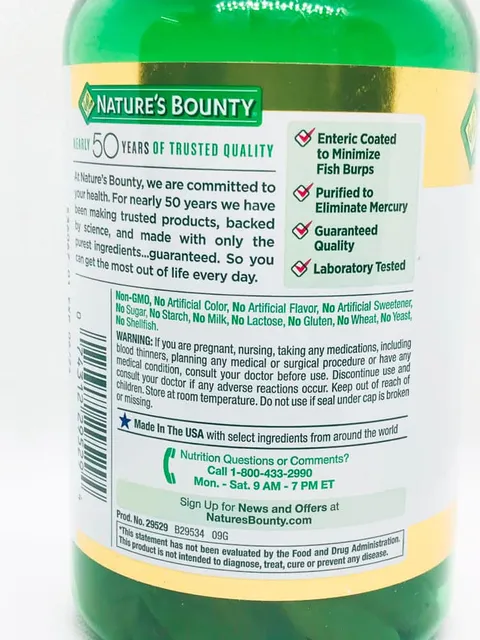 Nature&rsquo;s Bounty Fish Oil 1400mg