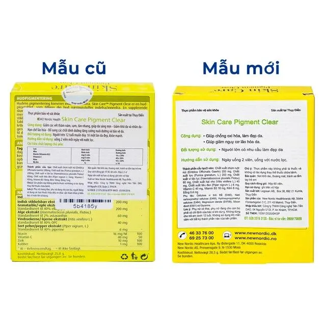 Vi&ecirc;n uống Skin Care Pigment Clear New Nordic