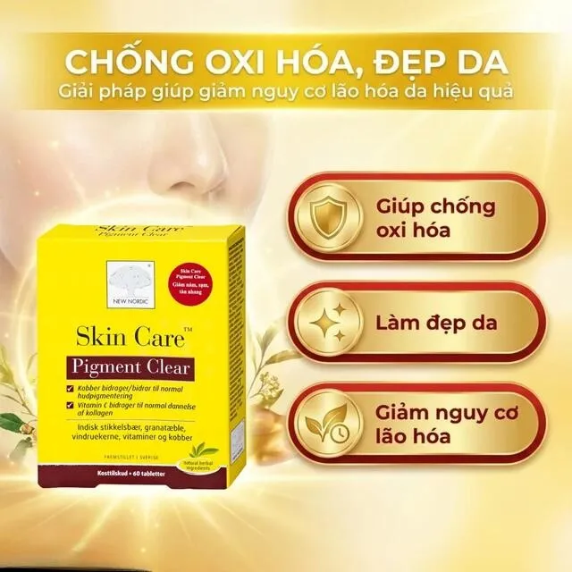 Vi&ecirc;n uống Skin Care Pigment Clear New Nordic 60 vi&ecirc;n