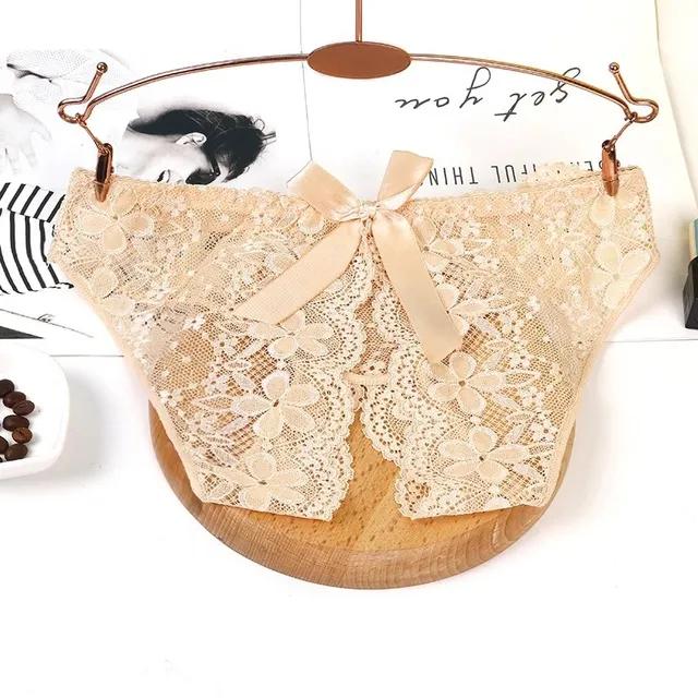Quần L&oacute;t Sexy Ren Hoa Xẻ Đ&aacute;y Gợi Cảm Tinh Tế - T306 Nude