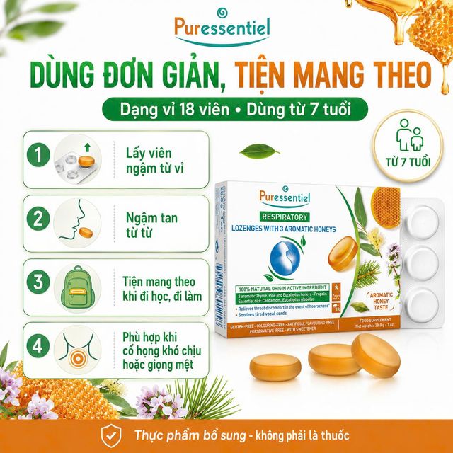 Vi&ecirc;n Ngậm Họng Puressentiel