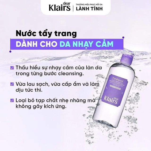 Nước tẩy trang Klairs