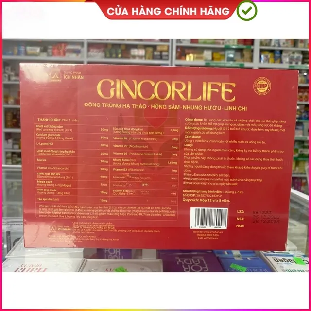 Vi&ecirc;n uống Gincorlife