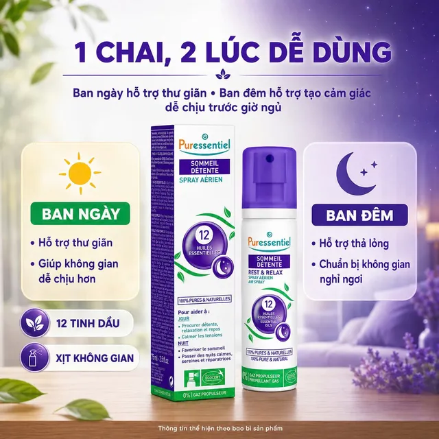 Xịt Tinh Dầu để Ngủ Ngon