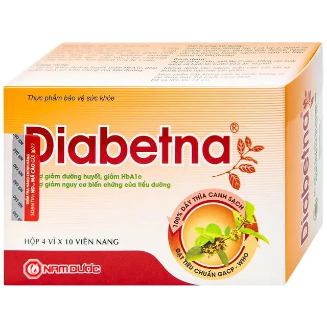 Vi&ecirc;n hỗ trợ giảm đường huyết Diabetna Nam Dược