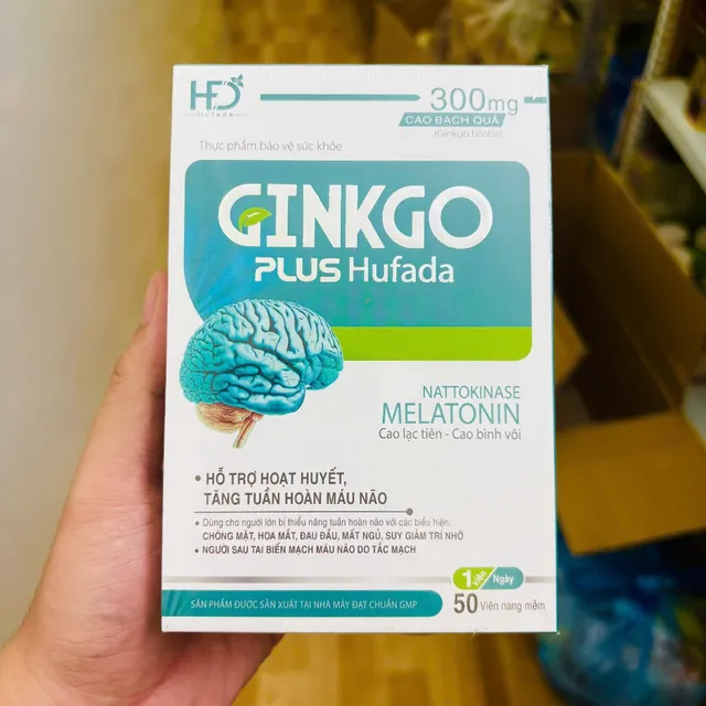Vi&ecirc;n bổ n&atilde;o GINKGO PLUS HUFADA