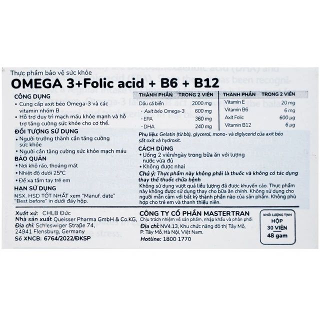 Vi&ecirc;n uống Omega-3 Doppelherz