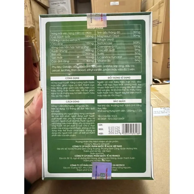 H&igrave;nh ảnh BRAIN ALVA Ginkgo Nttokinase