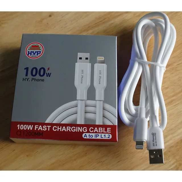 C&aacute;p sạc USB to IPHONE d&acirc;y silicone si&ecirc;u bền d&agrave;i 1.2m