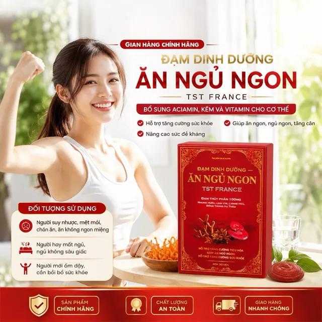 lợi &iacute;ch của Đạm Thuỷ Ph&acirc;n Ăn Ngủ Ngon TST France