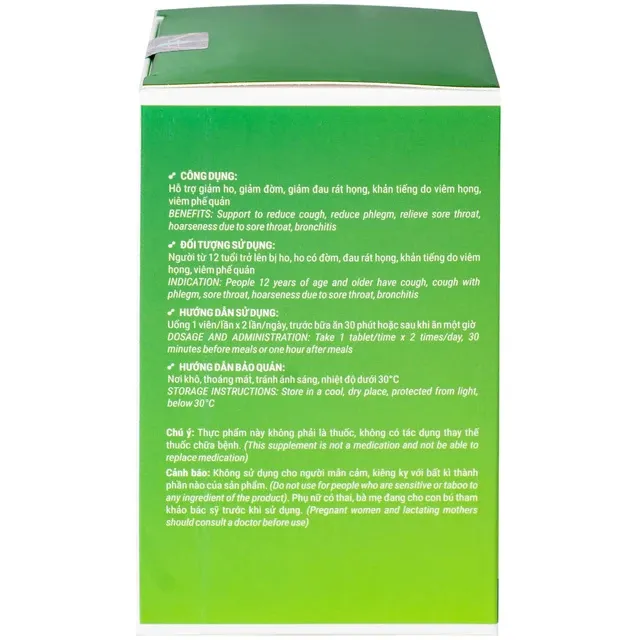 Vi&ecirc;n uống giảm ho Nano Anpacov Biochempha